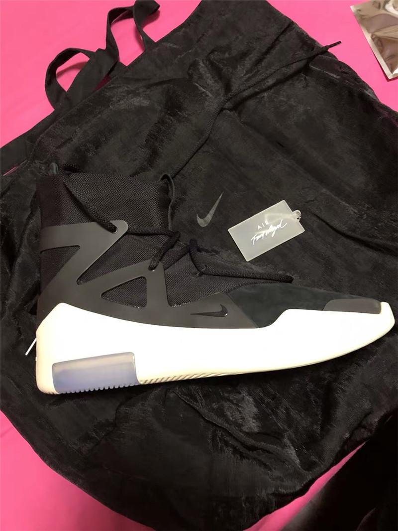 EXCLUSIVE RETAIL PK GOD NIKE AIR FEAR OF GOD 1 LIGHT BLACK/BLACK AAR4237-001 READY TO SHIP